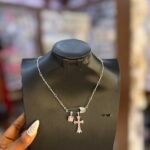 PINK CROSS NECKLACE