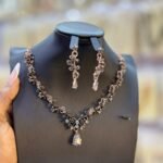 BLACK BRIDAL NECKLACE