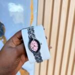 SILVER PINK WATCH