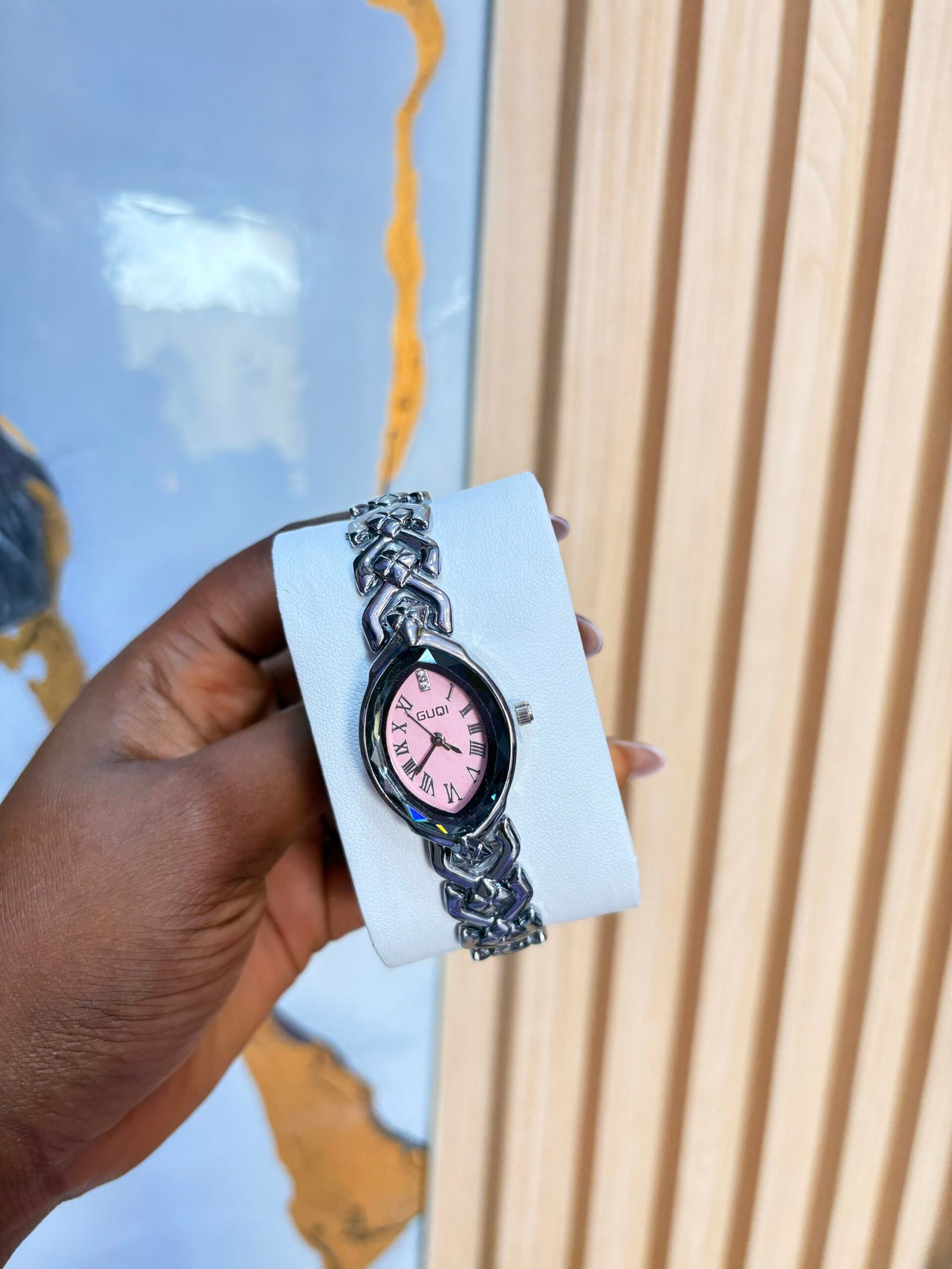img_3271 SILVER PINK WATCH - Image 1